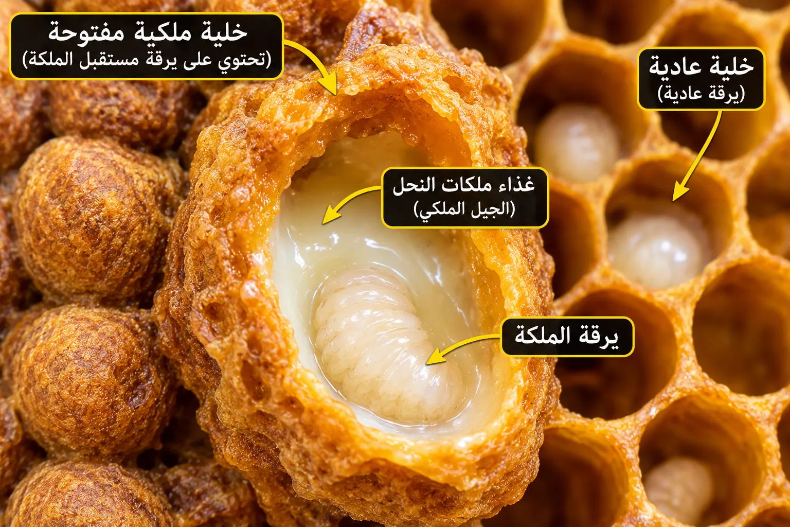 غذاء ملكة النحل: الإنتاج والاستخلاص والتخزين وعلم معيار الجودة 10-HDA